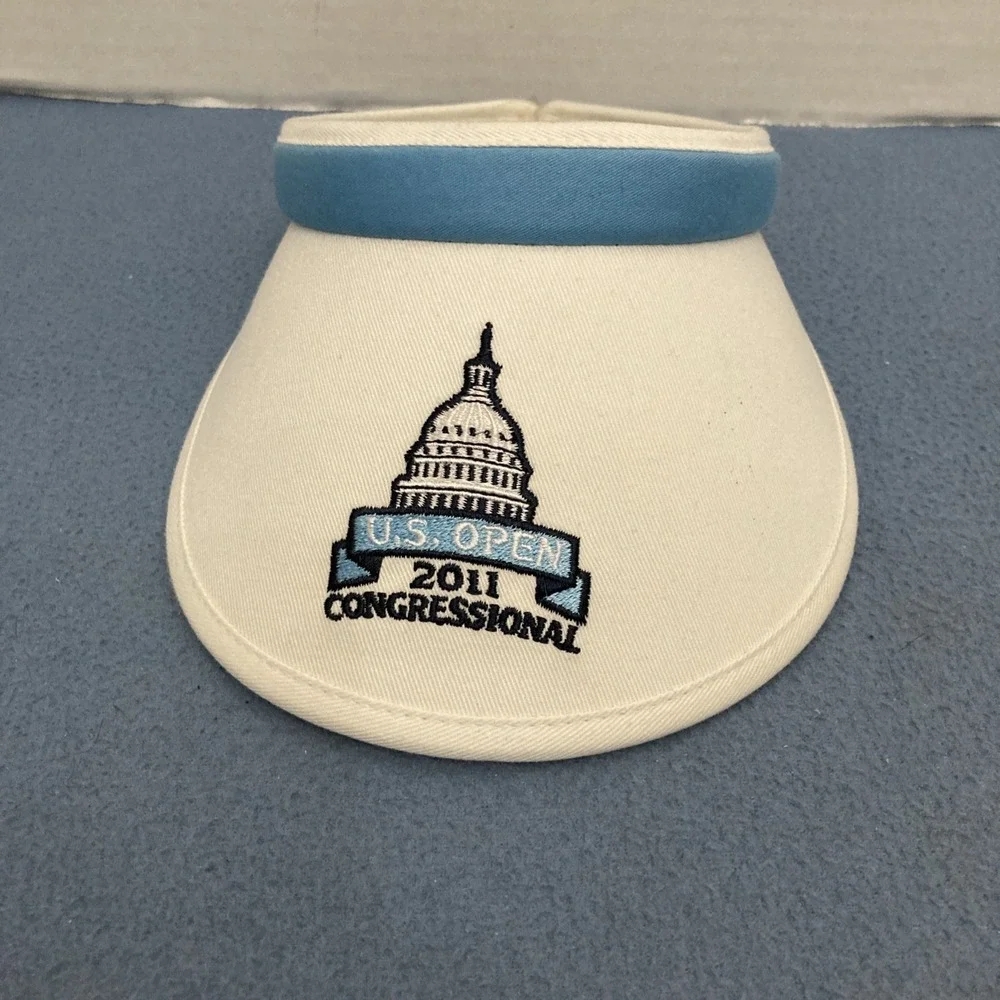 Kate Lord Women's‎ White & Blue U.S. Open 2011 Congressional Golf/Tennis Visor